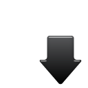 sub,black,down,descend,download,fall,decrease,descending icon