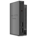 playstation,standing,silver icon