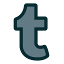 blog, tumblr svg vector icon