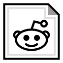 brand, online, reddit svg vector icon