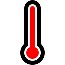 full, thermometer svg vector icon