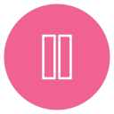 circle, content, media, pause svg vector icon