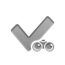 checkmark,binoculars icon