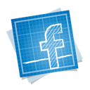 blueprint, facebook, social icon