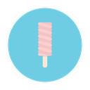 cream, dessert, ice, stick, strawberry icon