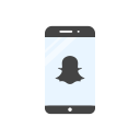 bell, mobile, phone, snapchat logo svg vector icon