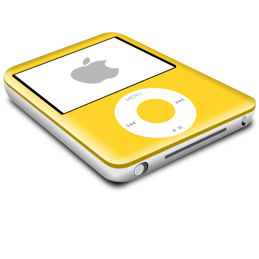 yellow,ipod,nano icon