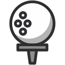 ball, game, golf, sport svg vector icon