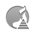 burn,disk,pyramid icon