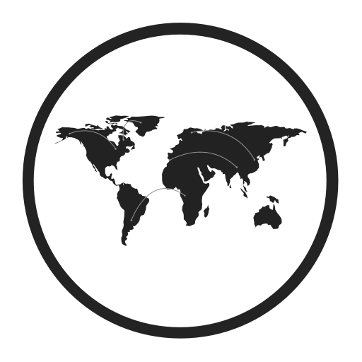 World Path Map svg vector icon