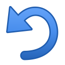 undo svg vector icon