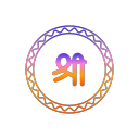 diwali, festival, lights, shree svg vector icon