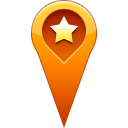 favorite, location, pin, star, start icon