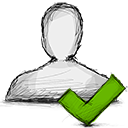 user,accept icon