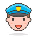 2, man, officer, police svg vector icon