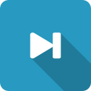 begin, continue, forward, navigate, next, shadow, skip svg vector icon