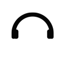 earphones, headphones, music icon