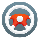 car, htc, steering wheel icon