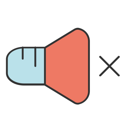 Mute svg vector icon