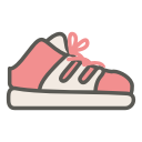 fashion, female, footwear, shoe, sneaker, wedge, wedge sneaker svg vector icon