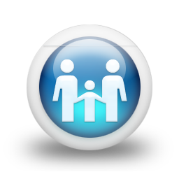 glossy,blue,orb icon