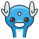 dratini, game, go, play, pokemon svg vector icon