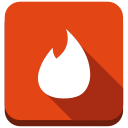 network, social, tinder svg vector icon