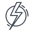 electric, electricity, power, sign, thunder svg vector icon