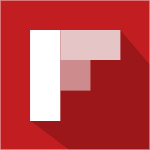 social,media,flat,shadow,set,flipboard icon