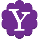 flower, media, round, social, yahoo svg vector icon