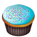 blue, cake, food icon