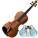 violin,search,instrument,find,seek icon