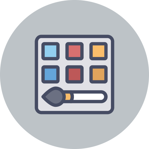 Paintbox svg vector icon