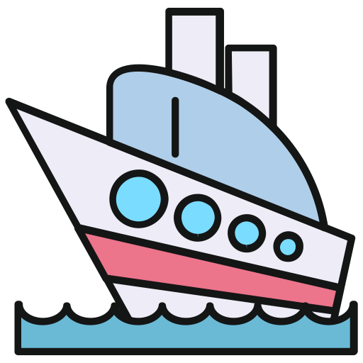 Steamship Liner svg vector icon
