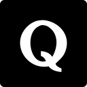 media, quora, social, square svg vector icon