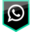 logo, media, social, whatsapp svg vector icon
