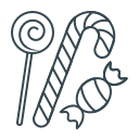 candy, christmas, lollipops, sweetmeats, sweets svg vector icon