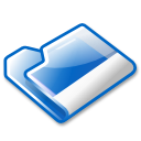 folder,blue icon