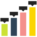 bar, chart, financial, graph, graphic svg vector icon