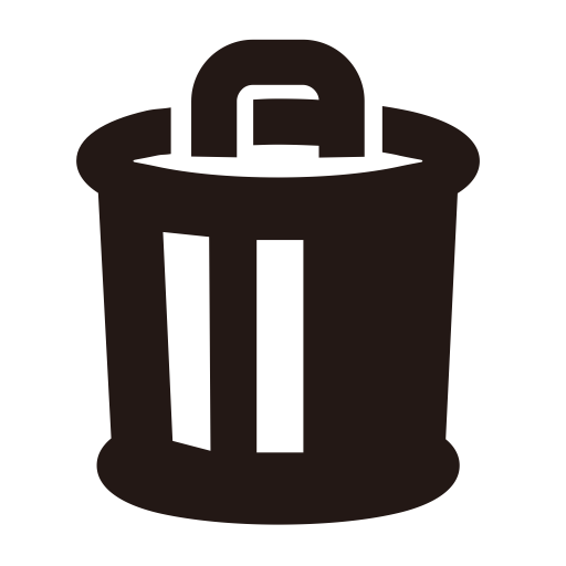 Trash svg vector icon