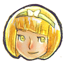 blond, girl icon