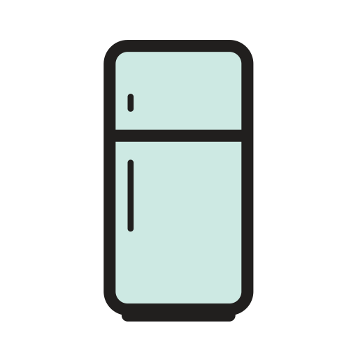 Refrigerator svg vector icon