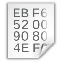 hex, text icon