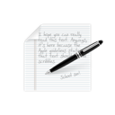 note, write icon
