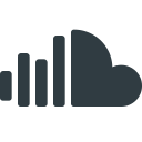 cloud, logo, media, social, sound svg vector icon
