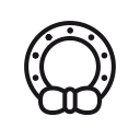 christmas, decoration, wreath svg vector icon