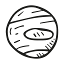 astronomy, neptune, planet, space svg vector icon