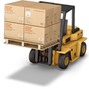 forklift, warehouse icon