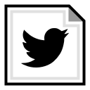 brand, online, twitter svg vector icon