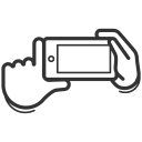 camera, device, gadget, gesture, mobile, smartphone, touchscreen svg vector icon